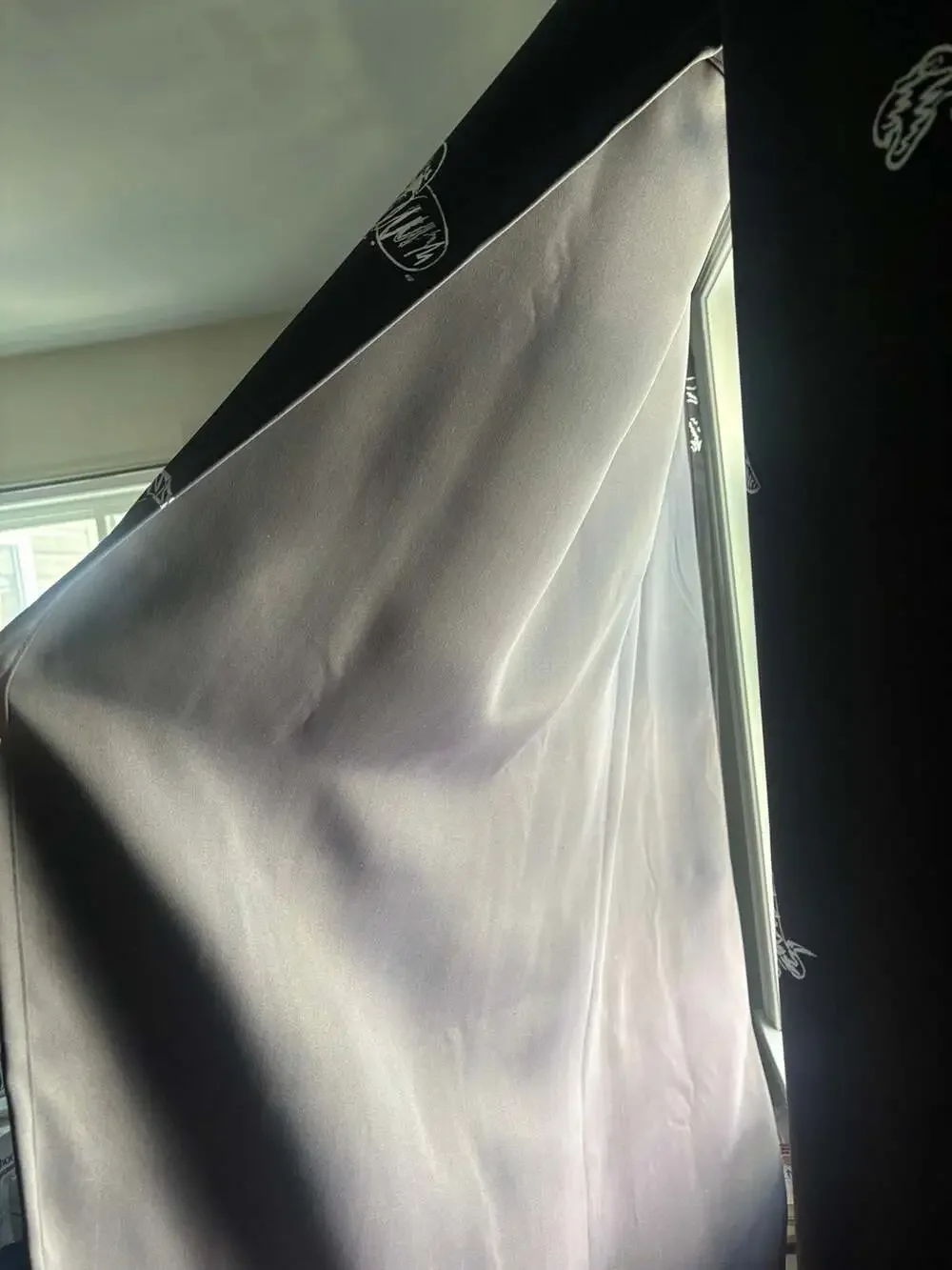 Dinosaur Black Blackout Thermal Insulated Curtains 2 panels